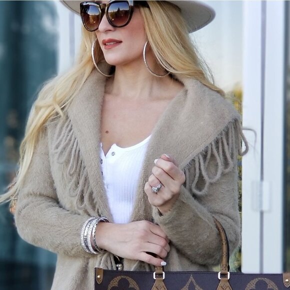 Ultra Soft Cozy Cardigan - Mocha Brown - Picture 3 of 5